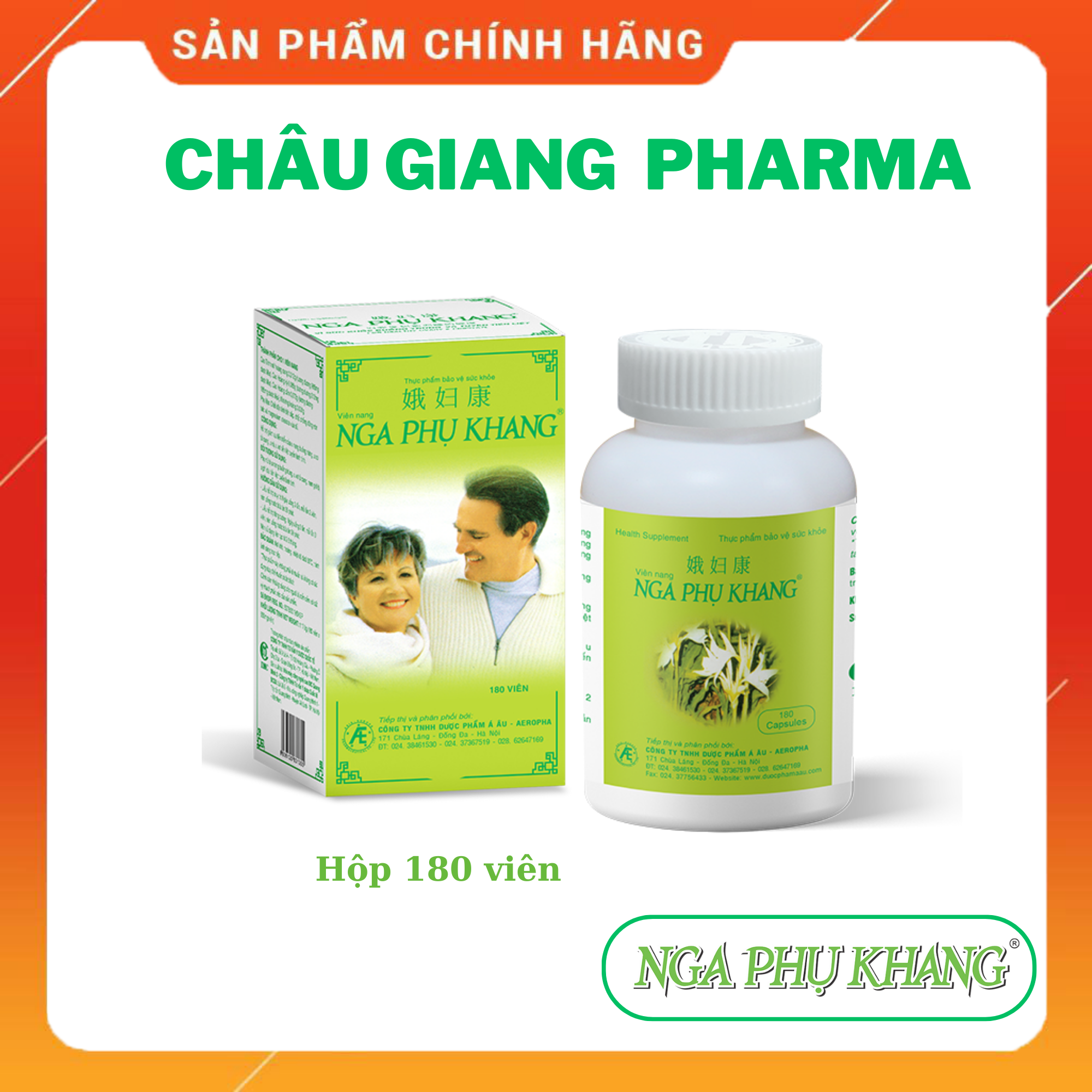  Nga Phụ Khang (1 lọ x 180 viên) - Mua 02 lọ tặng 01 lọ 60v